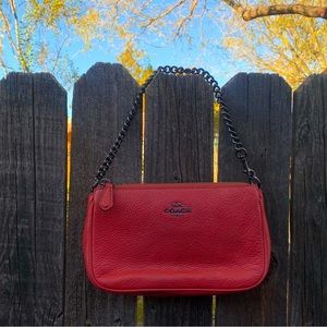 COACH KG Wristlet with GunMetal Chain